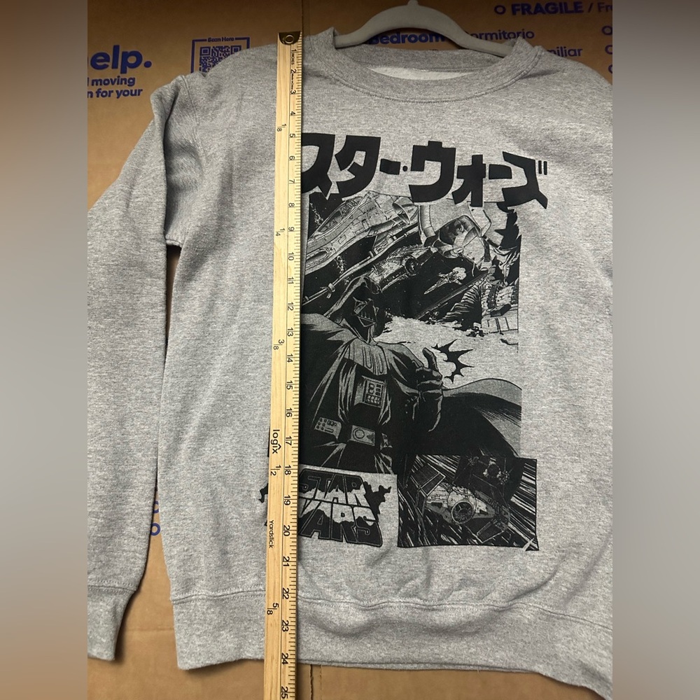 Star Wars Gray Crewneck & brand new White T-shirt bundle. Size S & M Men - Picture 3 of 7
